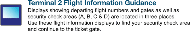 Terminal 2 Flight Information Guidance