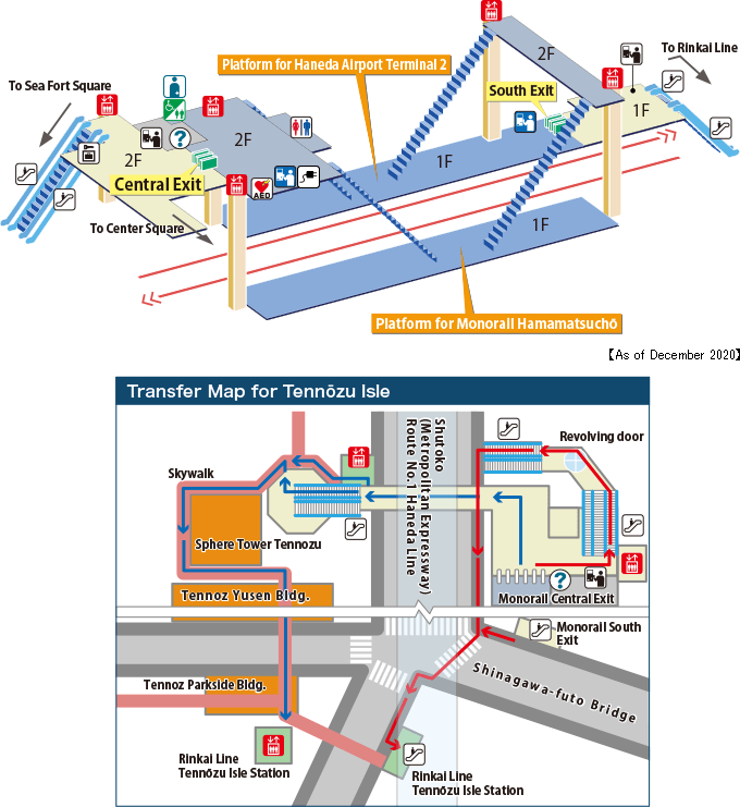 Tennozu Isle Map(As of December 2020)