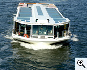 A water taxi, the scenic way to Asakusa