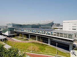 Panoramic view of Haneda Airport Terminal 3 Station