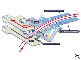 Airport transfer route map
