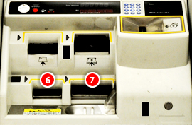 Ticket machines Ticket slot/Change slot