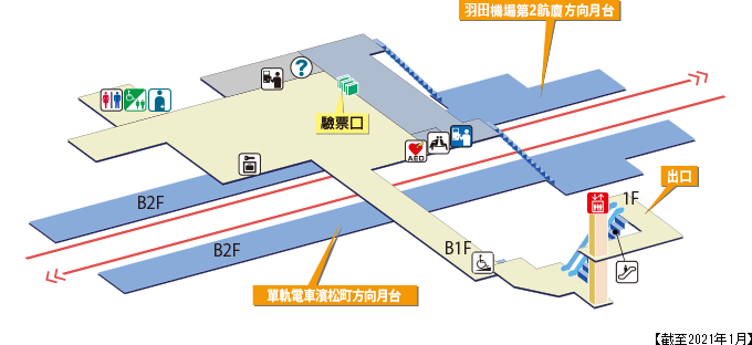 新整備場站 站內圖(截至2021年1月)