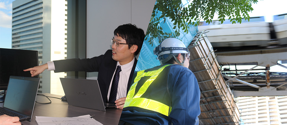 実際に業務をしている様子のイメージ